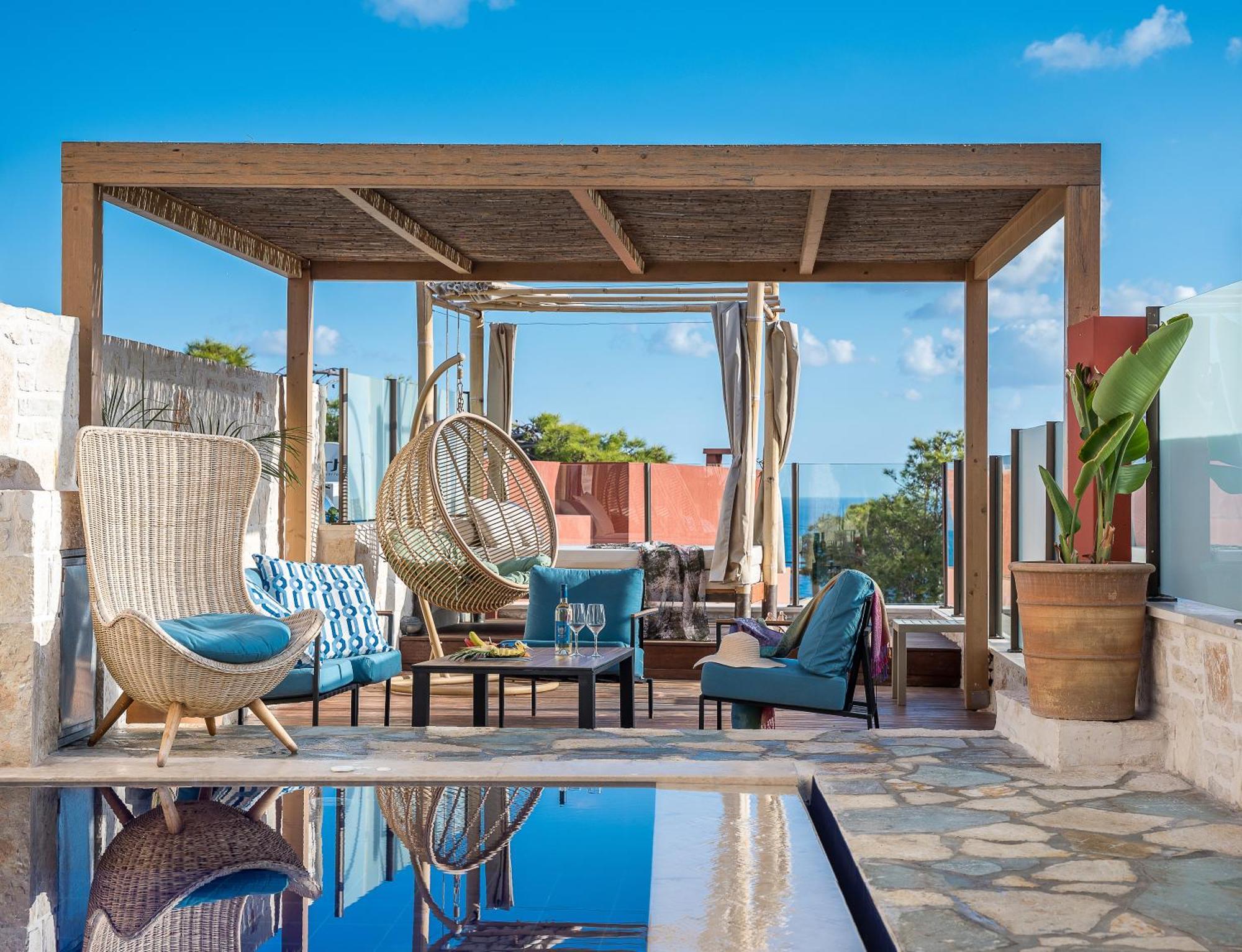 Esperides Resort Crete, The Authentic Experience Hersónissos Chambre photo The rooftop pool at the hotel